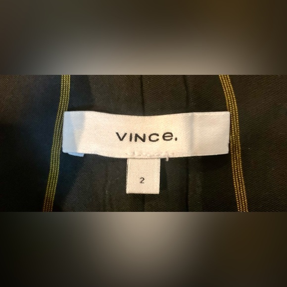 VINCE. Striped Utility Skirt - Black/Olive - Picture 5 of 6